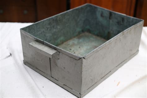 metal box that opened from top and bottom|Open Metal Box .